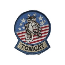 US Navy F-14 Tomcat Fighter Jet Embroidered Patch Vintage Original picture