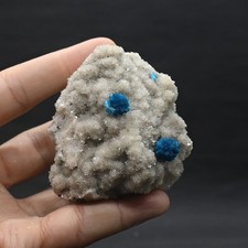 Big rosette of Cavansite on matrix  (non precious natural stone) # 4685 picture