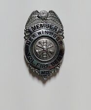 Vintage Obsolete Member New Windsor Volunteer Fire Department Md Maryland Badge picture
