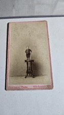 FREAK CIRCUS FAMOUS GENERAL MITE MIDGET VICTORIAN CARTE DE VISITE CDV  1880's picture