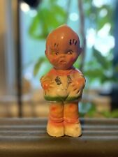Vintage Winged Kewpie Carnival Chalk Ware Baby Glitter Rare Find picture