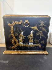 RARE Antique Vintage Old box for jewelry case Casket. Larec. Coffer. picture
