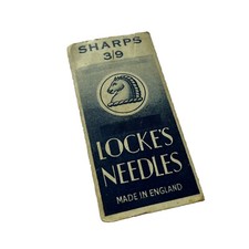 Vintage Locke's Nickel Plated Sheffield Steel Needles Advertising Envelope picture