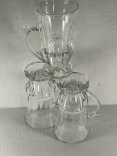 Vintage Soga Japan Mugs Coffee Tea Crystal Clear Handled Latte Cup Kitchen picture