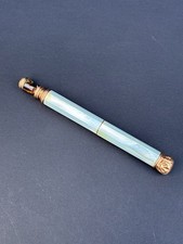 ANTIQUE MOTHER OF PEARL Gold Filled Julius King Opera Glass Expandable Handle picture
