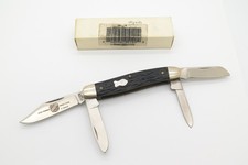 Vintage John Primble 5514 USA Black Delrin 4 Blade Stockman Folding Pocket Knife picture
