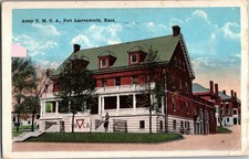 Vintage Postcard 1919 Army Y.M.C.A. Fort Levenworth, Kansas (KS) picture