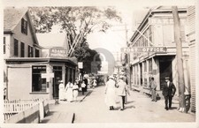 Street View Main St., Saugatuck MI Michigan RPPC Photo Postcard COPY picture