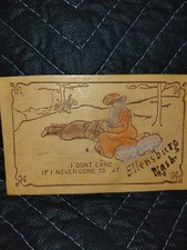Ellensburg Vintage Leather Automotive Postcard picture