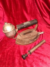Rare Complete Vintage Coleman Model 4A Self Heating Gas Iron with Original Pump picture