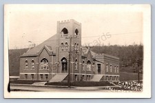 J87/ Hollidays Cove West Virginia RPPC Postcard c1910 Christian Church 345 picture