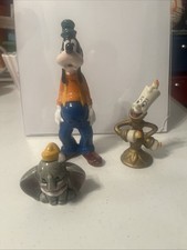 Vtge Lot Of 3 Disney Characters Goofy- Japan, Dumbo-Japan , Lumiere- Sri Lanka picture