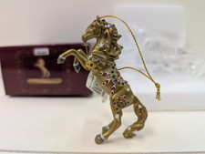 Trail of Painted Ponies GOLDEN JEWEL PONY 2021 Christmas Ornament NIB picture