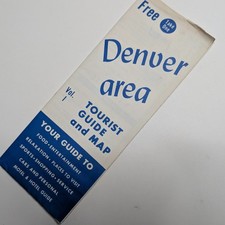 1966 Denver Tourist Guide Map Brochure Broncos AFL Schedule Bears Baseball picture