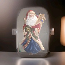 VTG Dillard's Trimmings Ceramic Santa Claus Cookie Jar 1980s picture