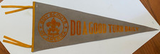 Rare Vintage Boy Scouts BSA Cotton Pennant 1940's Do A Good Turn Daily 30