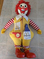 Vintage 1978 McDonald's Hasbro Ronald McDonald Doll w/Whistle & Grimace Works picture