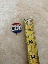 Vintage I'm For Nixon Presidential Campain Button Pinback Small picture