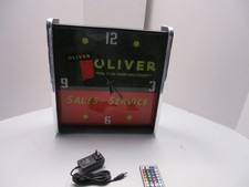 Oliver Tractors LED light up Advertising wall clock Brand New picture