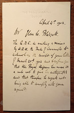 Prince Arthur-Duke of Connaught (1850-1942) 1902 Aide-de-Camp Handwritten Letter picture