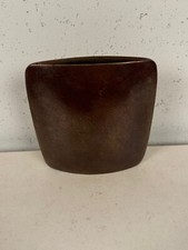 Vintage Antique Japanese Bronze Ovoid Pocket Form Vase picture
