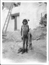 Hopi Snake priest at the pueblo of Walpi Arizona 1897 Old Photo picture