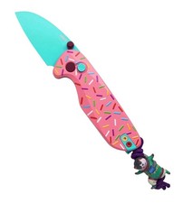 Knafs x Blade HQ Dessert Warrior O.C.T. - Pink Sprinkle Alum - Blue 14C28N picture