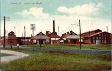 K11/ Newark Ohio Postcard c1910 Jewett Mine Car Works Factory 135 picture