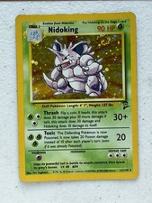 Nidoking Holo Base Set 2 Card 11/130 MP Condition picture