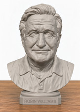 Robin Williams Bust, My Captain, Goodwill Hunting, Mrs. Doubtfire, Remembrance picture