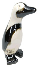 Vintage Global Views Ceramic Magellanic Penguin Figurine With Original Sticker picture