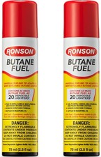 Ronson Butane Fuel Refill 75ml 2 Pack Universal Lighter Gas Refill picture