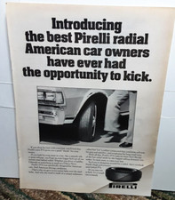 1977 Pirelli P76 Tires Original Print Ad Vintage 70s picture