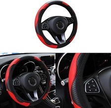 Funda de cuero para volante Protector de rueda de coche de ajuste Universal picture