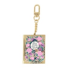 Book Shaped Locket Keychain - The Secret Garden Design, Unique Gift Idea picture