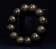 20mm*12 Brunei Natural Agarwood Bracelet Buddha Beads Ornaments Prayer Beads picture