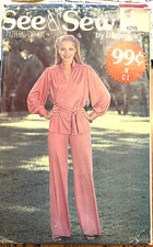 Vtg 1970s Butterick See & Sew #6213 Top,Belt and Pants Size 14 picture