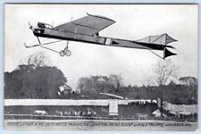 1910's HUBERT LATHAM MONOPLANE STARTING FLIGHT HALETHORPE BALTIMORE MD POSTCARD picture