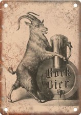 Vintage Bock Beer Vintage Ad Reproduction Metal Sign E443 picture
