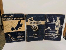 WW2 USN Manuals: Hydraulic Equipment, Blueprint Reading & 1957 Petty Officer picture