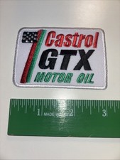 CASTROL GTX PREMIUM MOTOR OIL   Embroidered Patch SEW ON IRON ON picture