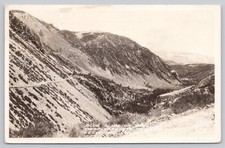 RPPC Blue Slide Tioga Pass Mono Lake California 1939 Frasher's Postcard picture