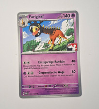 Pokemon TCG Farigiraf 084/167 Twm prize pack German picture