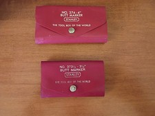 2 VINTAGE STANLEY BUTT MARKERS   NO.373 1/2 and NO.374 picture
