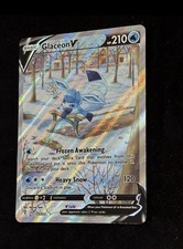 Pokémon TCG Glaceon v Evolving Skies Alternative Art Card 175/203 NM picture