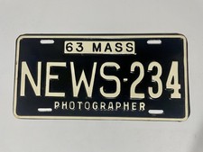 1963 Massachusetts News Photographer License RARE picture