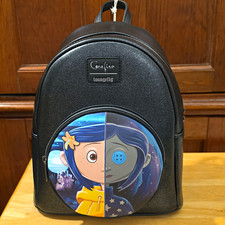 Loungefly Coraline Mini Backpack Black - Coraline Character Theme Bag picture