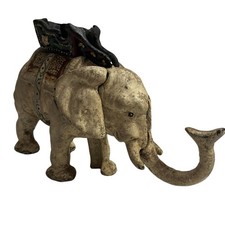 Department 56 Elephant Cast Iron mechanical bank picture