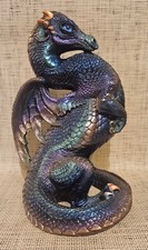 Windstone Editions Emperor Dragon - Fantasy Blue Purple Peacock Metallic Colors picture