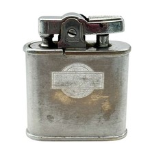 Vintage Ronson Whirlwind Pocket Lighter Silver Tone Worn Medallion Newark USA picture